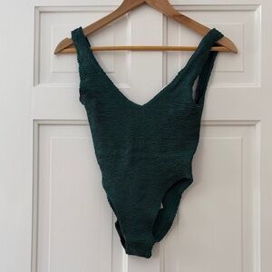 bond-eye Women's One Piece Swimsuit in Dark Green